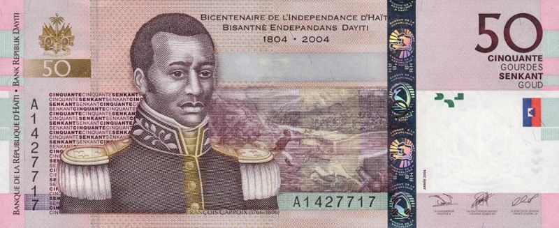 banknote Haiti50 FrancoisCapois