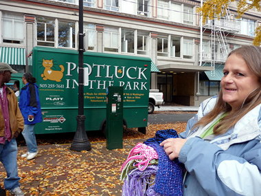 Potluck Volunteer Denise Williams - Nov 2012